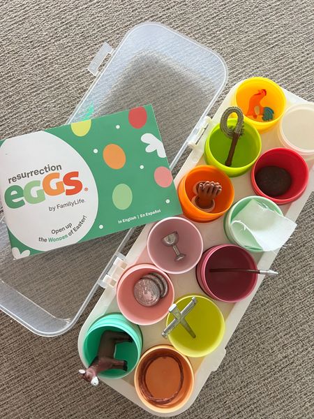 We love this kid friendly set that comes with a book and coinciding eggs that tell the story of Easter. This is perfect for families to do together! 

#LTKfamily #LTKSeasonal #LTKkids
