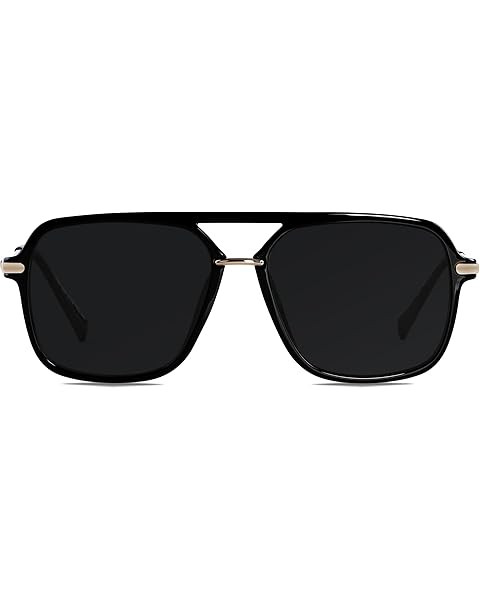 SOJOS Sunglasses for Women & Men, Square, Retro, Polarized Lens, Trendy Aviator, 90s Shades | Amazon (US)