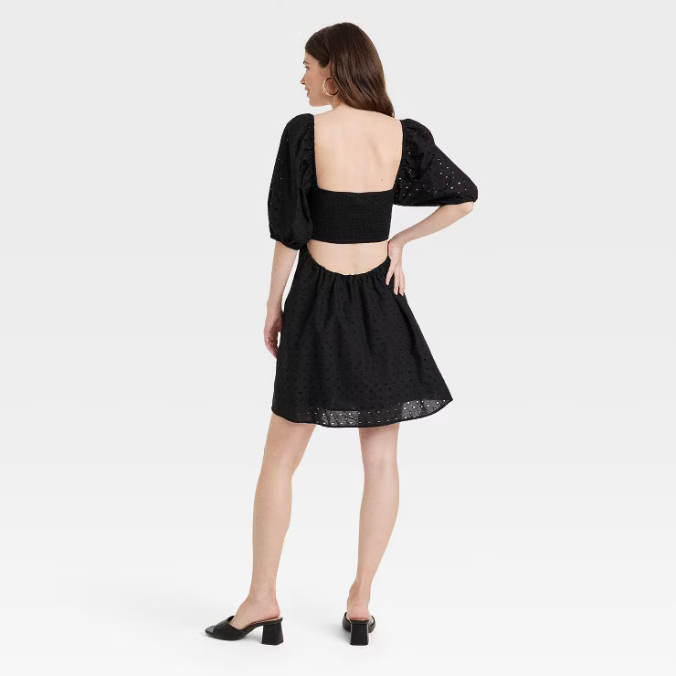 Women's Puff 3/4 Sleeve Dress - A New Day™ | Target