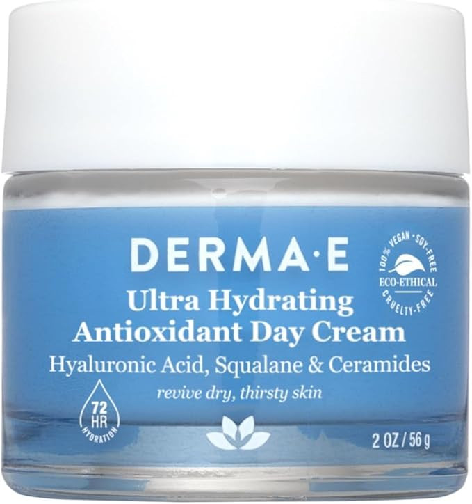 Derma E Ultra Hydrating Antioxidant Day Cream – Face Moisturizer with Hyaluronic Acid, Squalane... | Amazon (US)