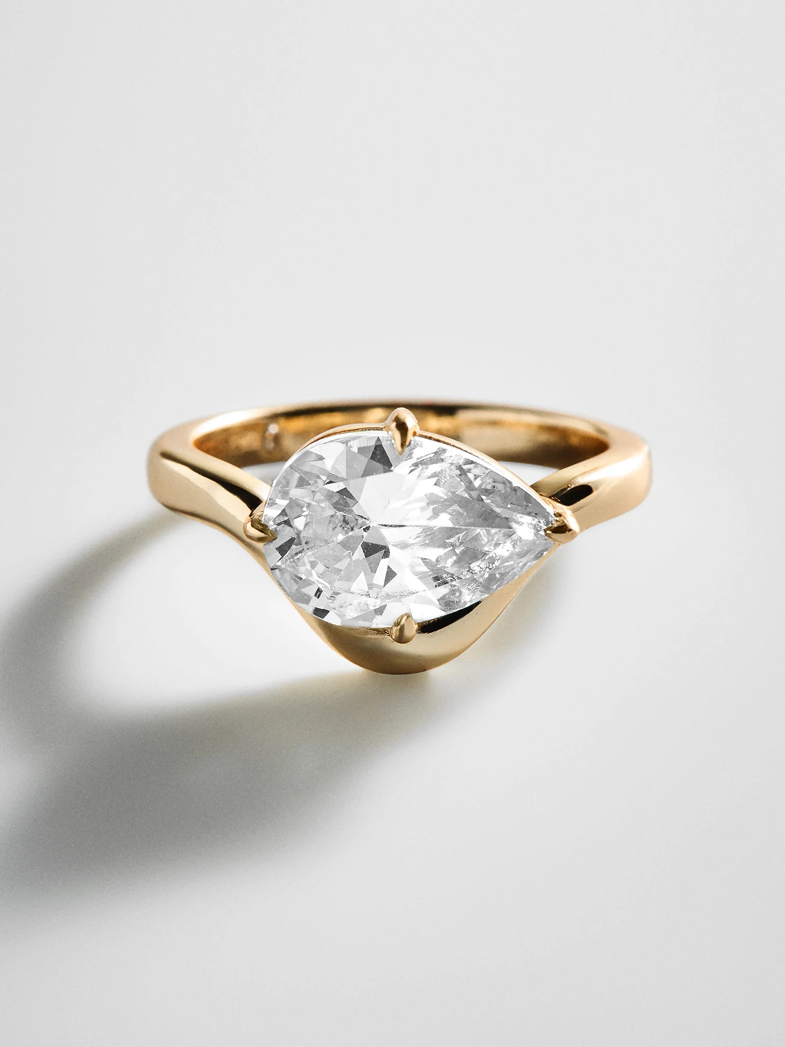 Wavy Custom Birthstone Ring - Gold | BaubleBar
