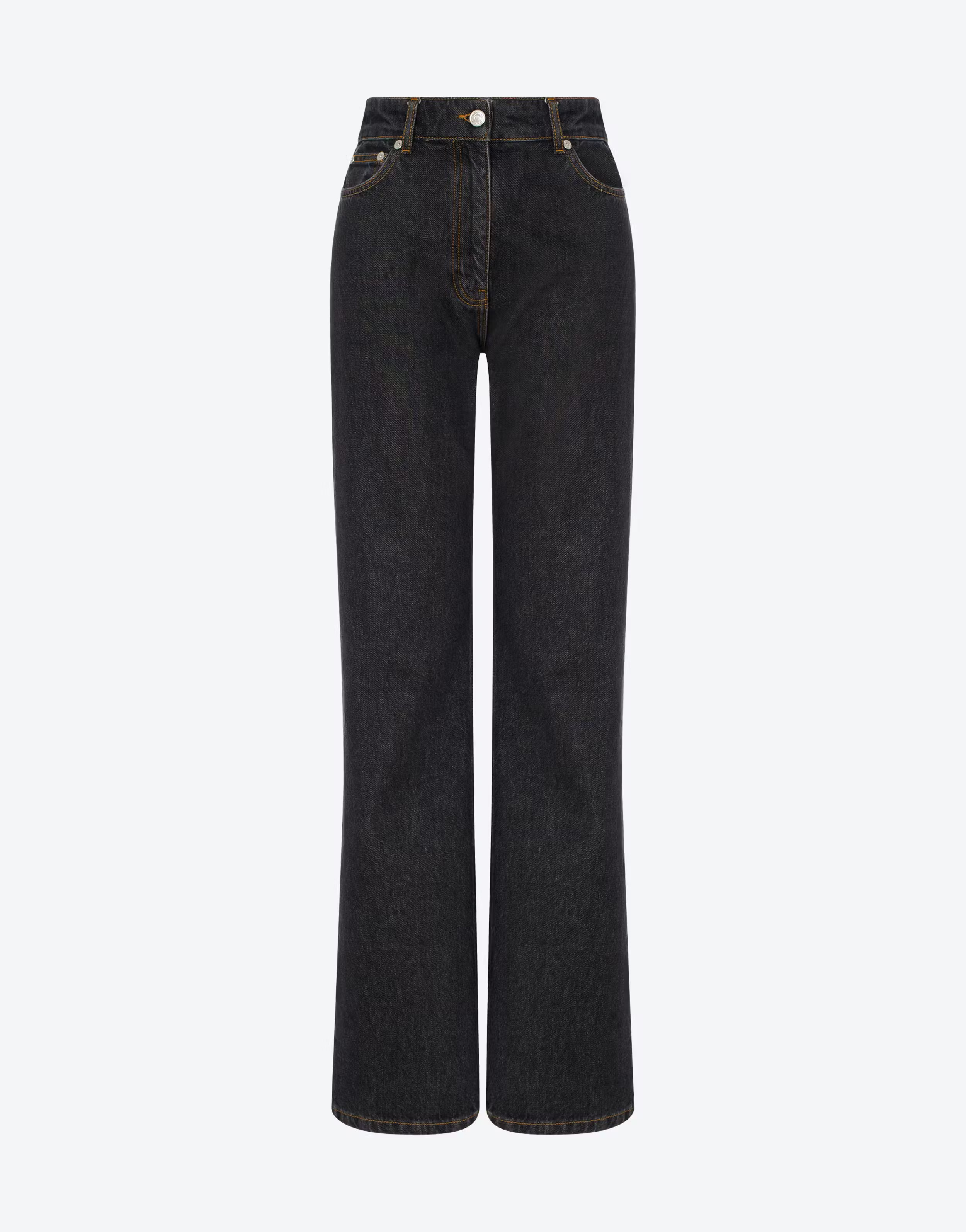 Flared Black Denim Jeans | Moschino
