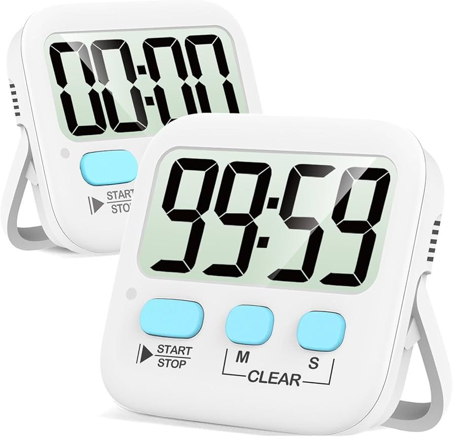 Antonki 2 Pack Digital Timer for Kids, Magnetic Countdown Kitchen Timers for Cooking, Egg, Classr... | Amazon (US)