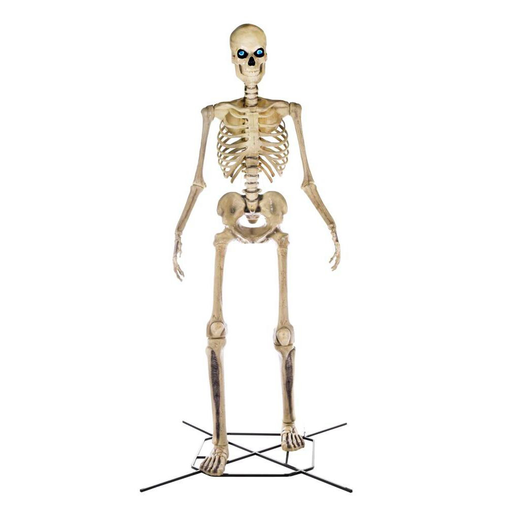 12 ft. Giant-Sized Skeleton with LifeEyes | The Home Depot