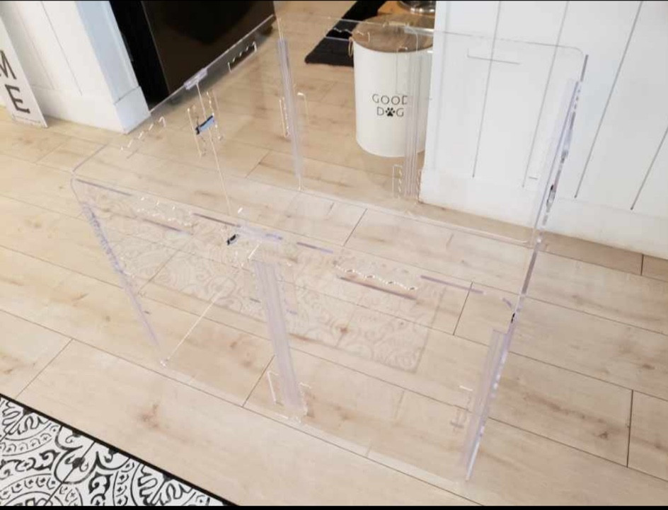 Clear Acrylic Dog or Baby Gate

I have this for my 1 year old and it works great. It can create different size and shapes, and folds right up into a small stack so cleanup takes less than 1 minute! 

Make sure to get the bases too (also linked) if you have a baby/toddler or larger dog.



#LTKhome #LTKbaby #LTKkids