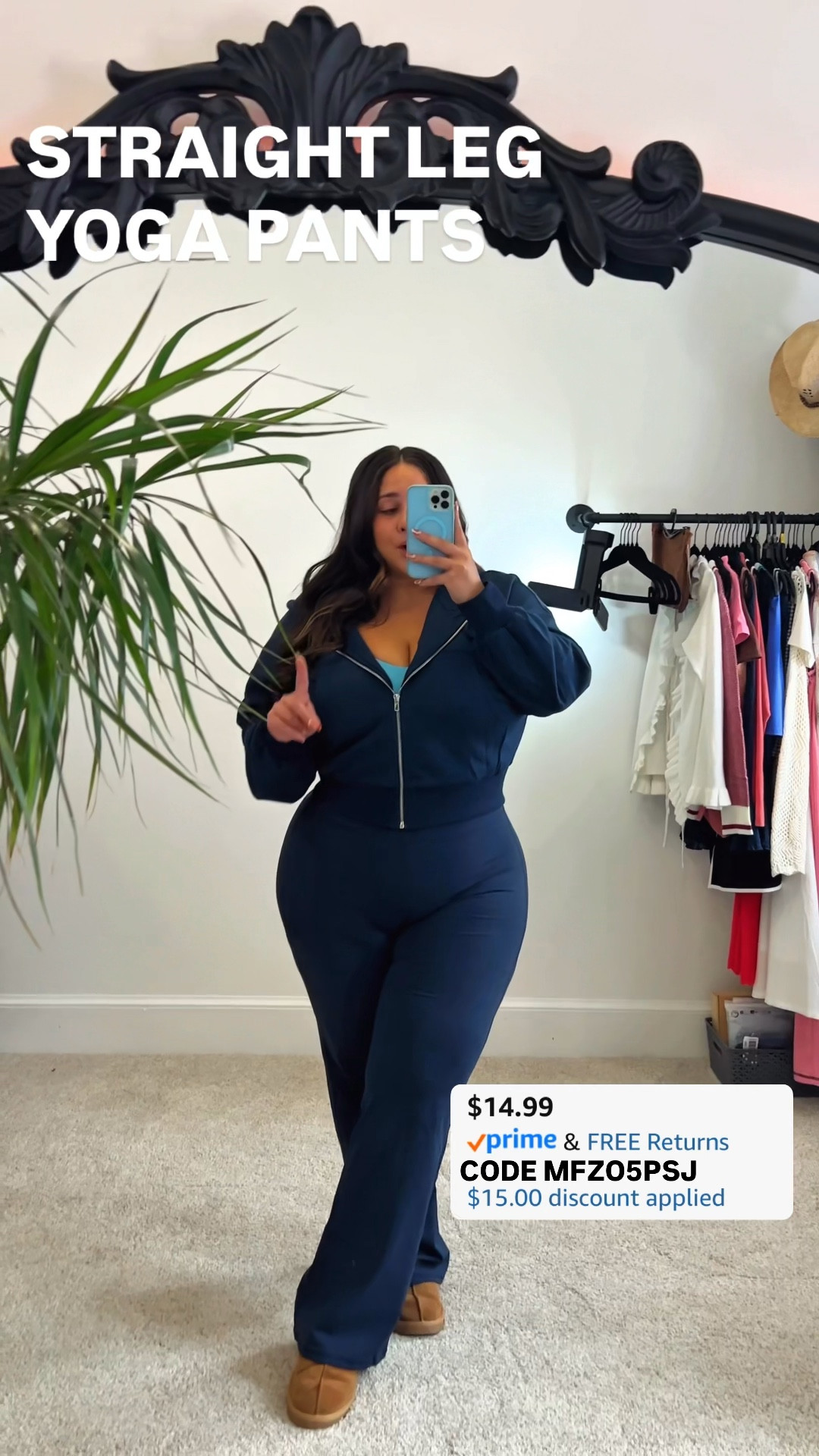 STRAIGHT LEG YOGA PANTS ONLY $14.99 

USE CODE MFZO5PSJ

Promo codes are entered are on the check out screen where you select payment method. 

Codes & coupons only work for a limited time! If you get an error, it may have maxed the color/size you selected.. so try another one. Sometimes it helps to check out one item at a time! 

SCREENSHOT TO EASILY COPY/PASTE PROMO CODE AT CHECKOUT! 

SIZING: 
leggings - XL
jacket - XL 
bralette - 3XL 

#LTKStyleTip #LTKActive