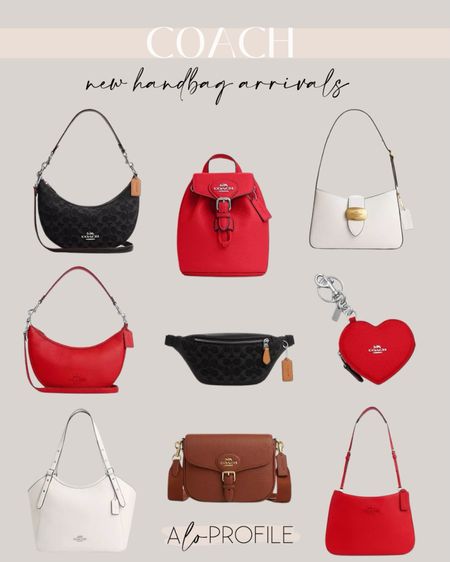 Loving all of these new arrivals from Coach😍especially the pop of red!