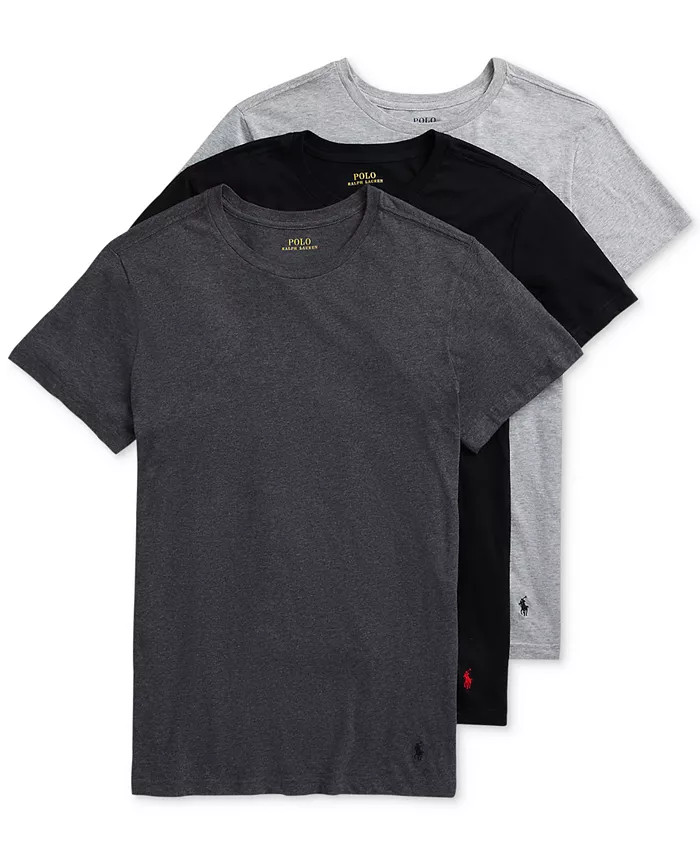 Men's Slim Fit Crewneck Undershirt, 3-Pack | Macy's Canada