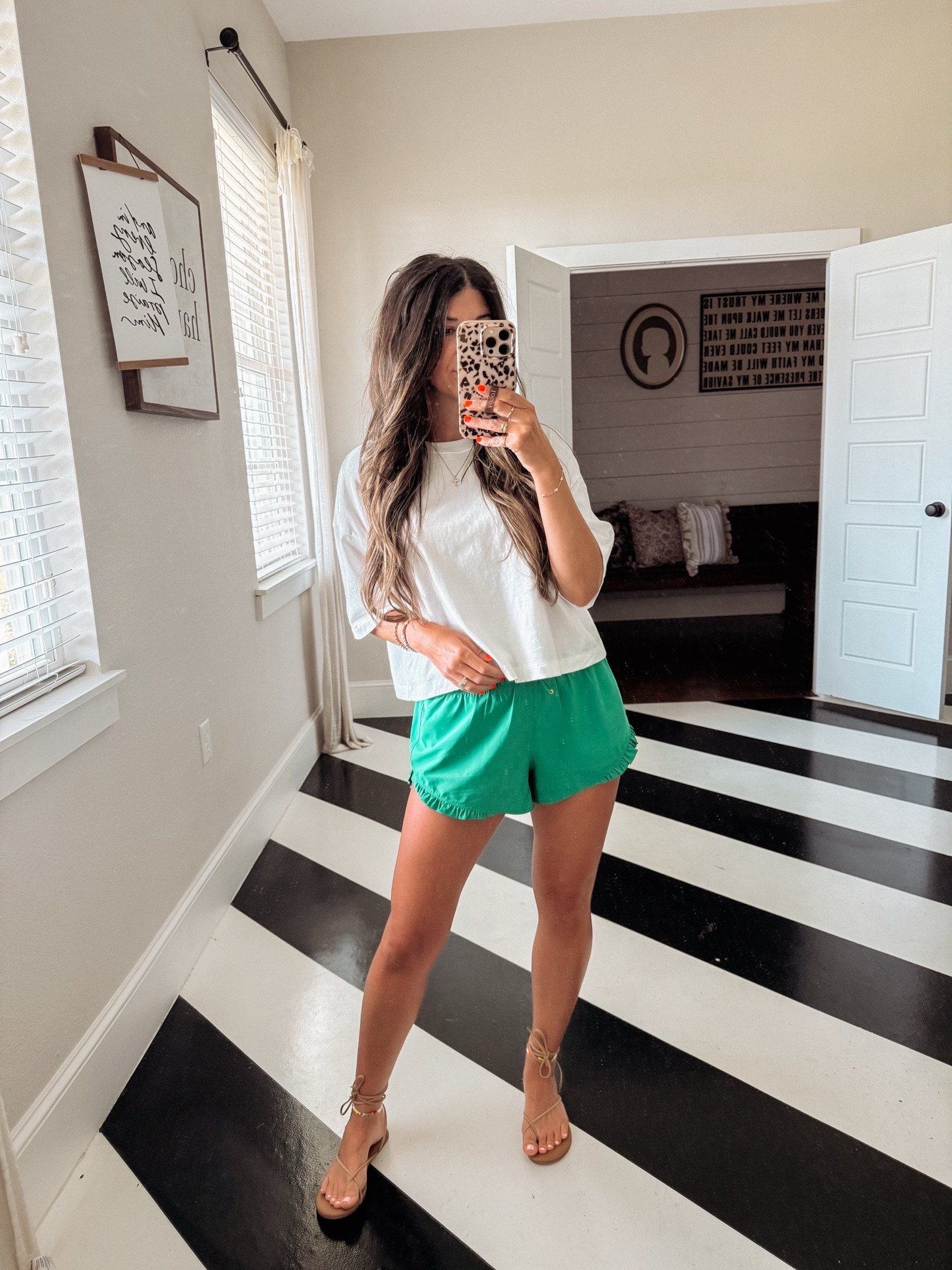 crop boxy tee on sale! size up if between for more length!  wearing medium in tee
small in ruffle track shorts

Workout fit | gym outfit | teacher outfit | teacher style | affordable outfit | everyday outfit | everyday style | work outfit | casual workwear | working mom style | mom outfit | outfit inspiration | outfit ideas | affordable fashion | casual chic | neutral outfit | comfortable outfit | outfit formula | closet staples | capsule wardrobe | closet remix | everyday basics | repeat outfit | wear it again | Walmart fashion | Amazon fashion | Target style | Old Navy style | Aerie style | budget fashion | under $50 outfit | looks for less | coffee run outfit | weekend outfit | errand outfit | date night outfit | travel outfit | airport outfit | brunch outfit | everyday fashion | working woman wardrobe | shop my

#LTKgrwm #LTKootd #LTKmomlife