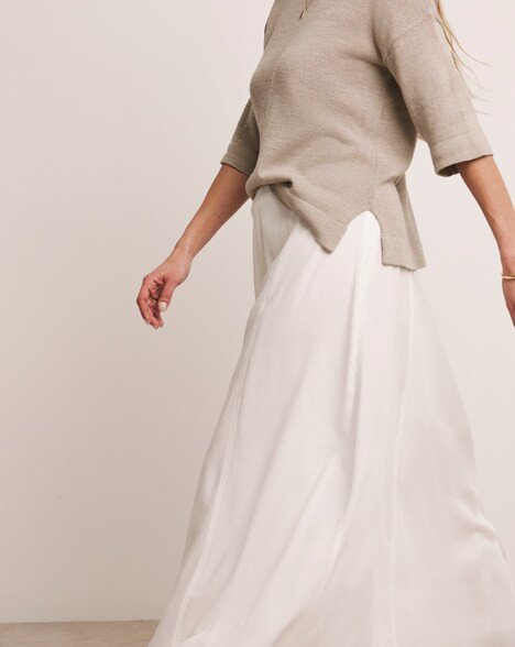Anthology White Linen Seam Detail Maxi Skirt | JD Williams (UK)