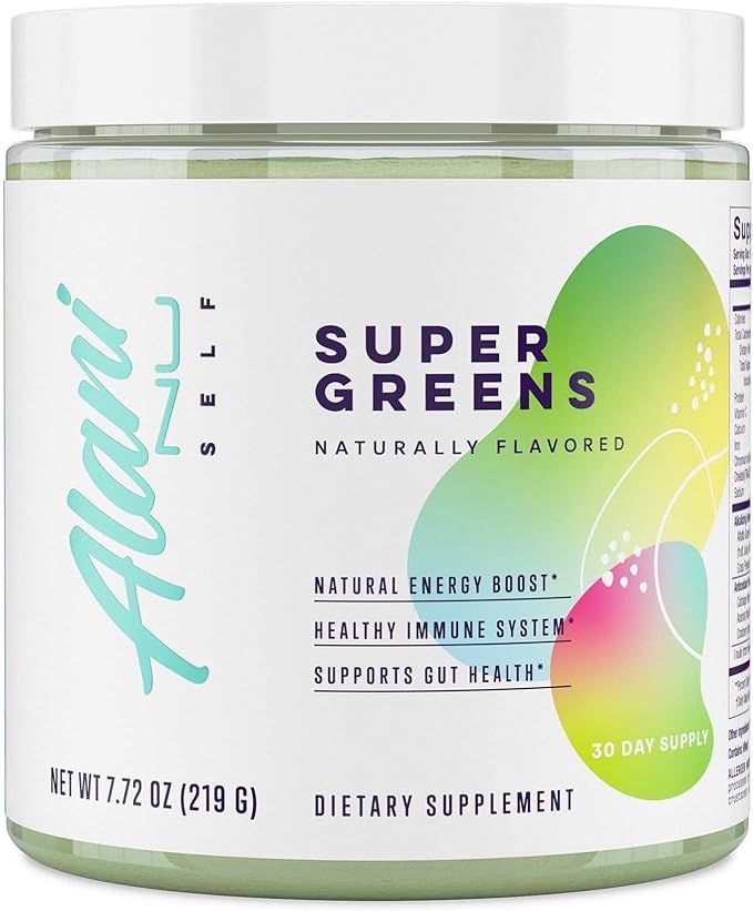Alani Nu Super Greens Powder Wild Berry | Green Juice Supplement | Spirulina + Wheat Grass Powder... | Amazon (US)