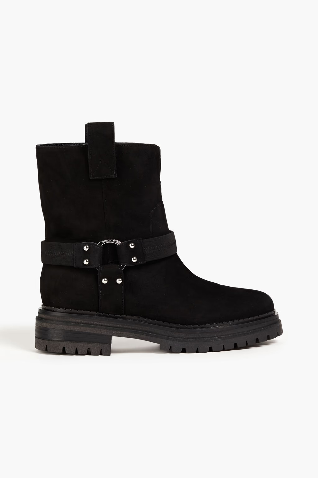 Ring-embellished suede ankle boots | The Outnet (US and CA)