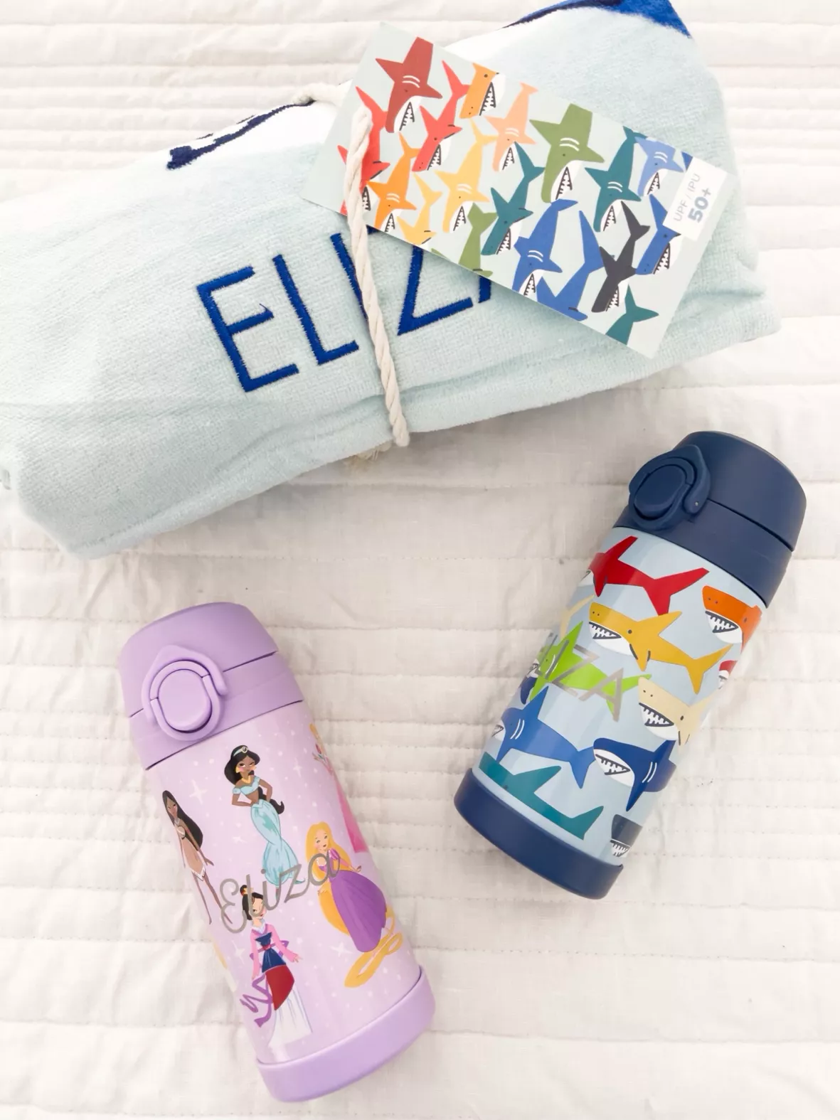 Mackenzie Aqua Disney Princess Kids Water Bottles & Thermos