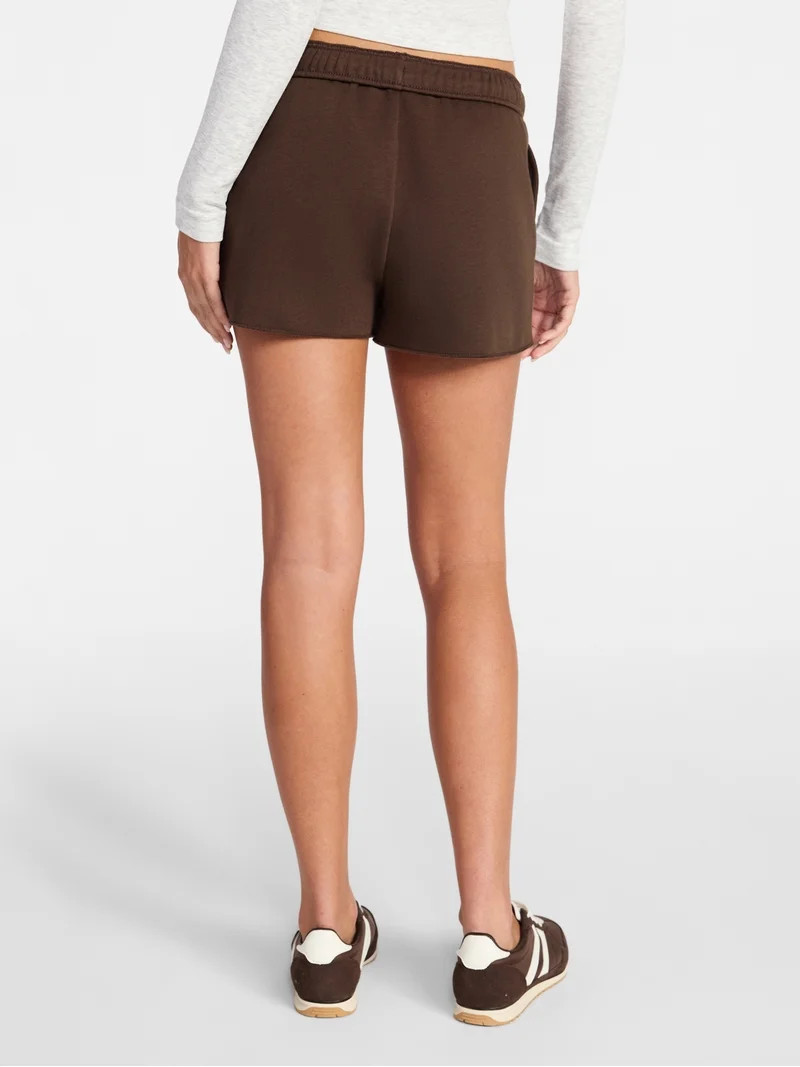 No Boundaries Fleece Foldover Shorts, 2'' Inseam, Women’s XXS-XXL | Walmart (US)