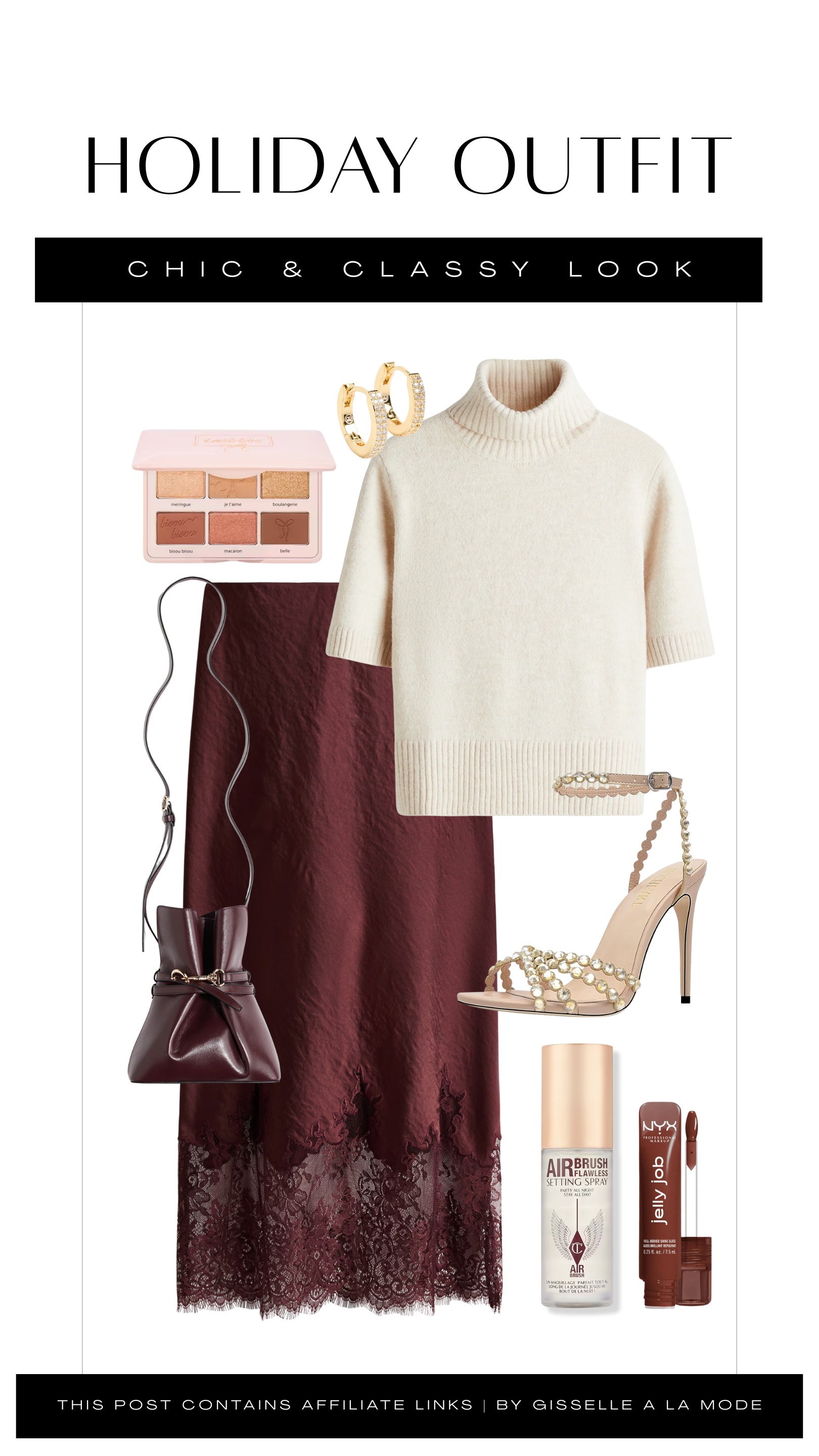 Chic and classy for the holidays ✨ A satin skirt, cozy knit, and pearl details—elegant, feminine, and so flattering! 

 #LTKHoliday #LTKootd #LTKSeasonal