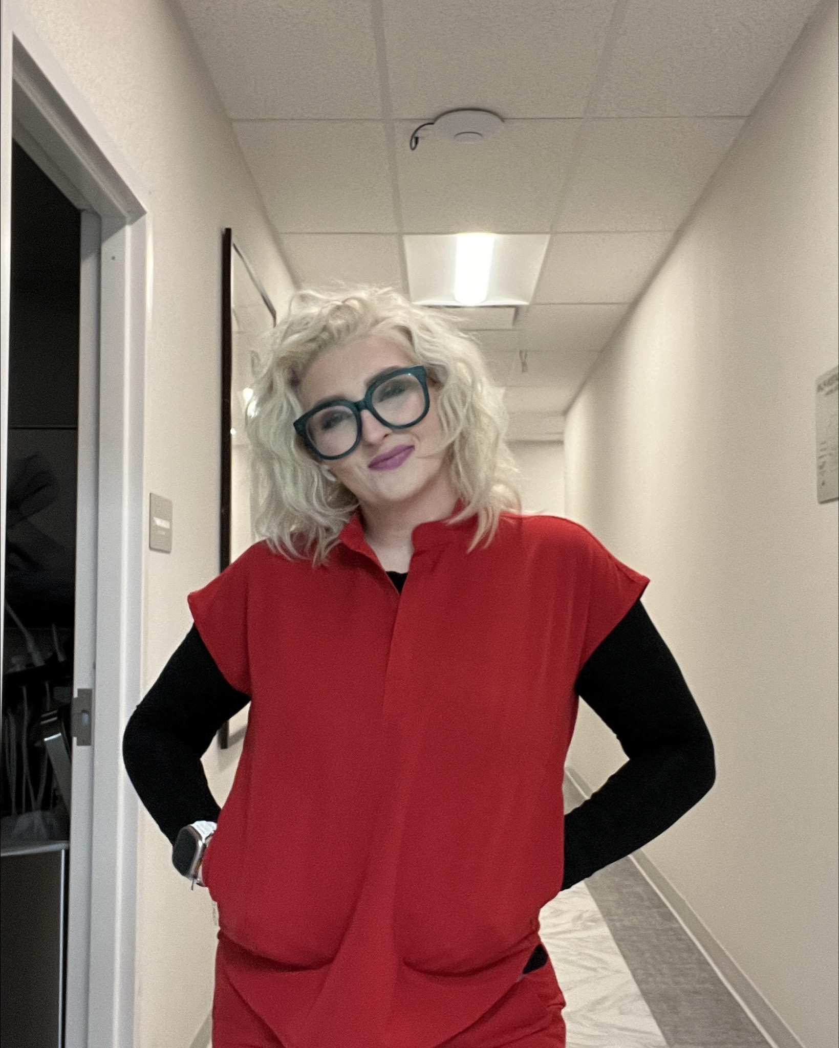 If you work in healthcare you know clinics and hospitals are freezing.

These fitted long sleeves are what I wear under my scrubs almost every day.

Linking the Amazon one here.
