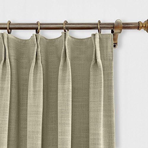 Faux Linen Pinch Pleat Drapes | Amazon (US)