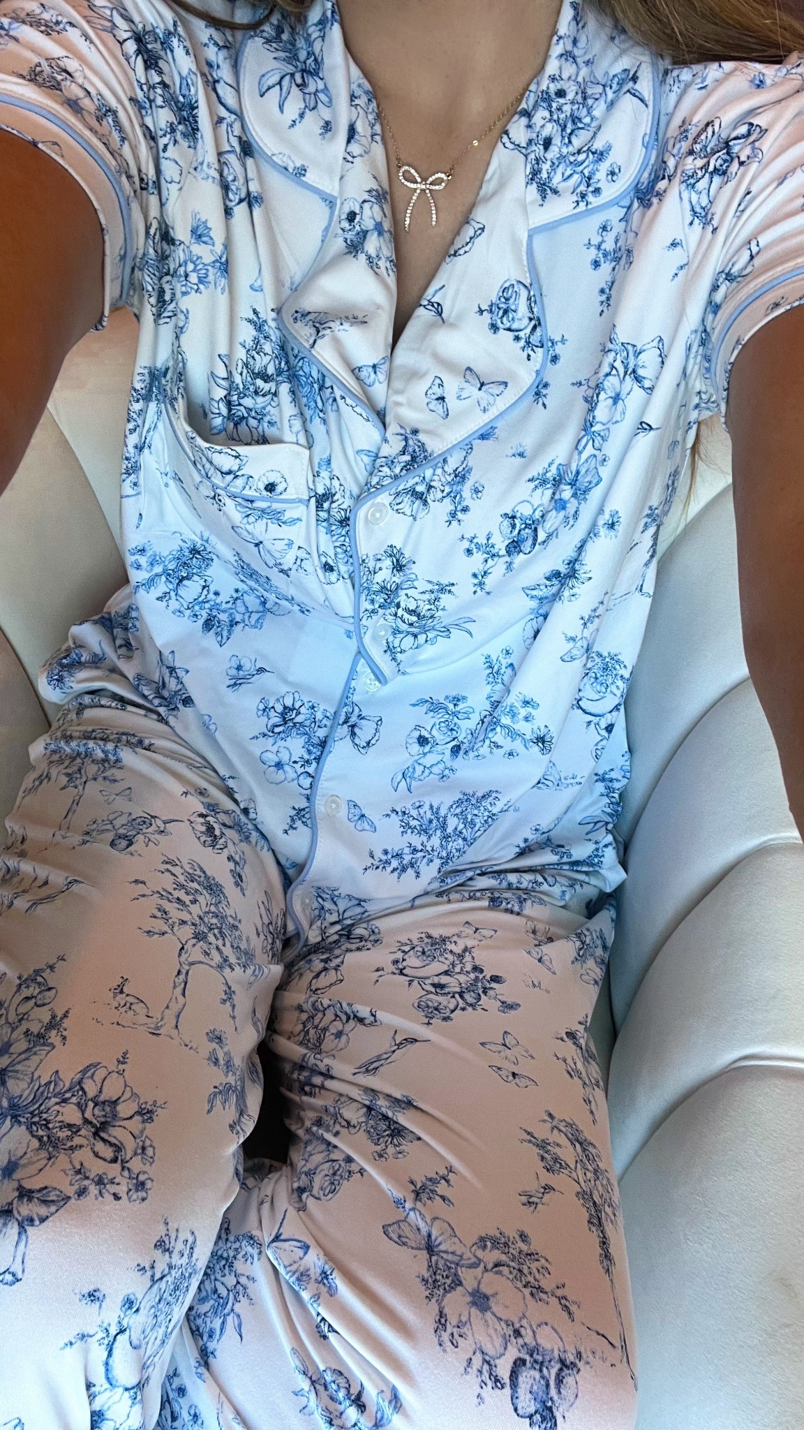 Pajamas are giving love shack fancy vibes and under $20 

#LTKmomlife #LTKootd #LTKmorningroutine