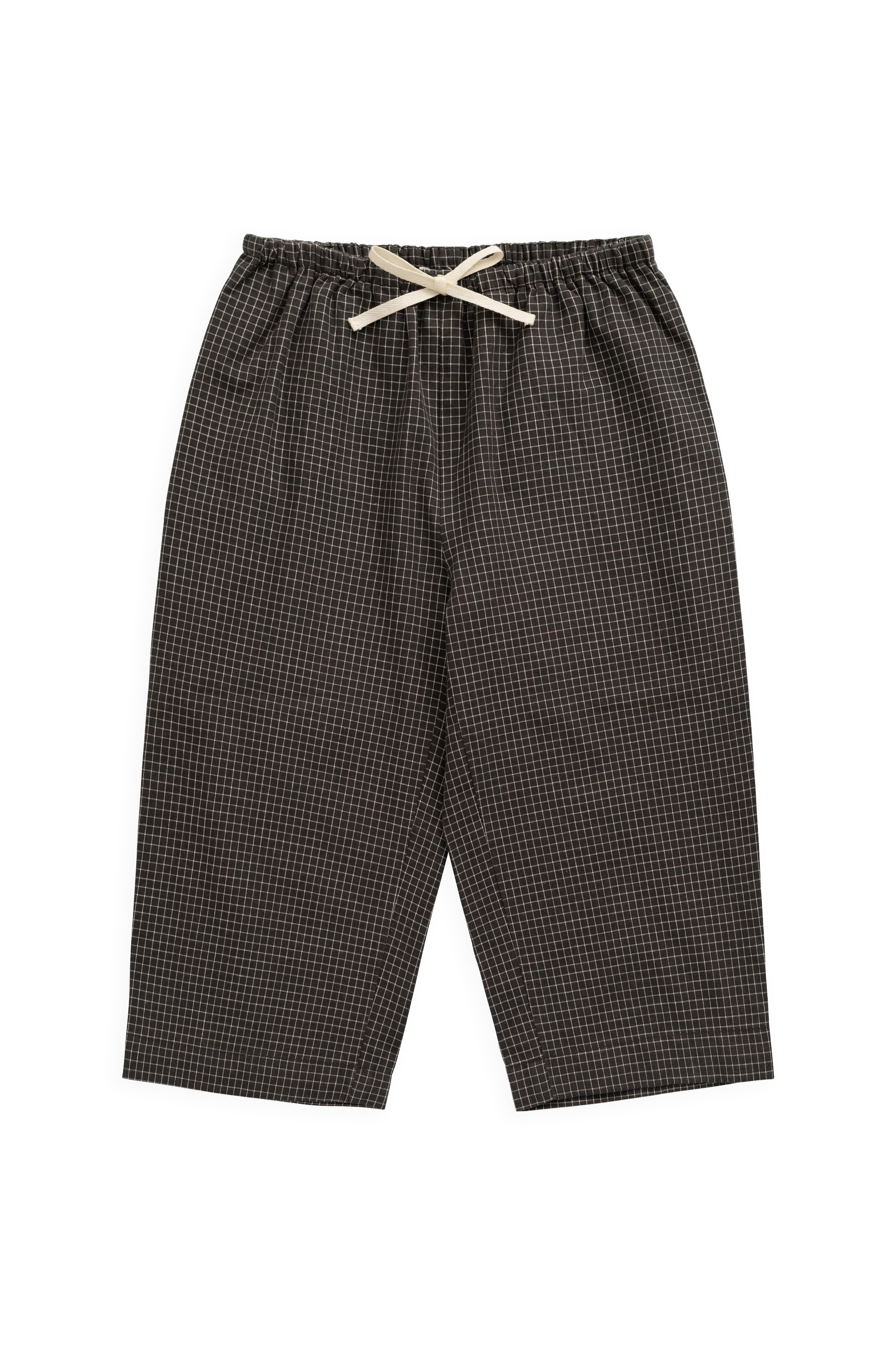 Organic Cotton Kenji Pant - Basalt Grid | Jamie Kay