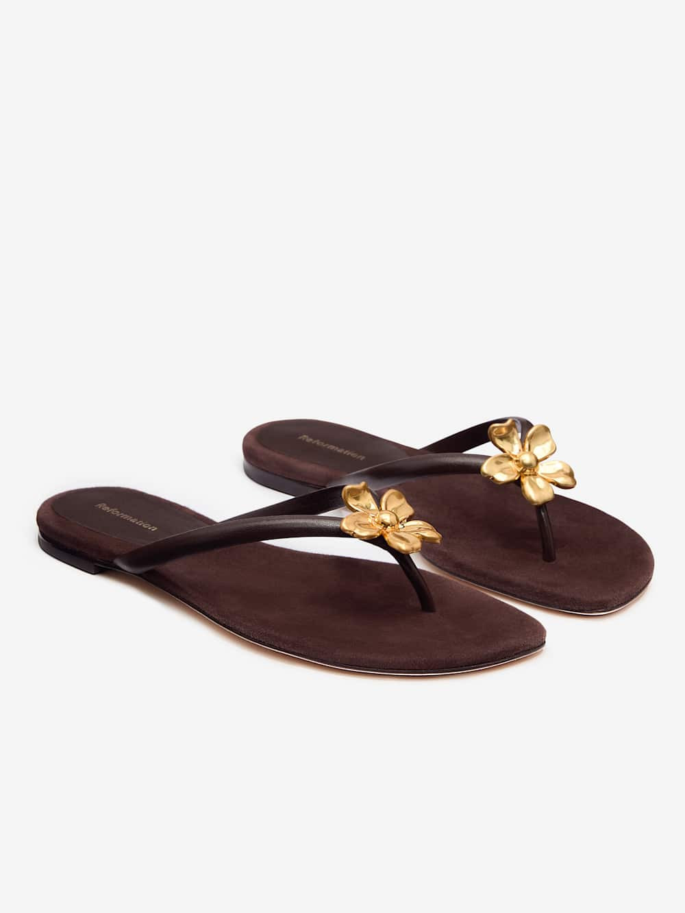 Onyx Thong Sandal | Reformation (Global)