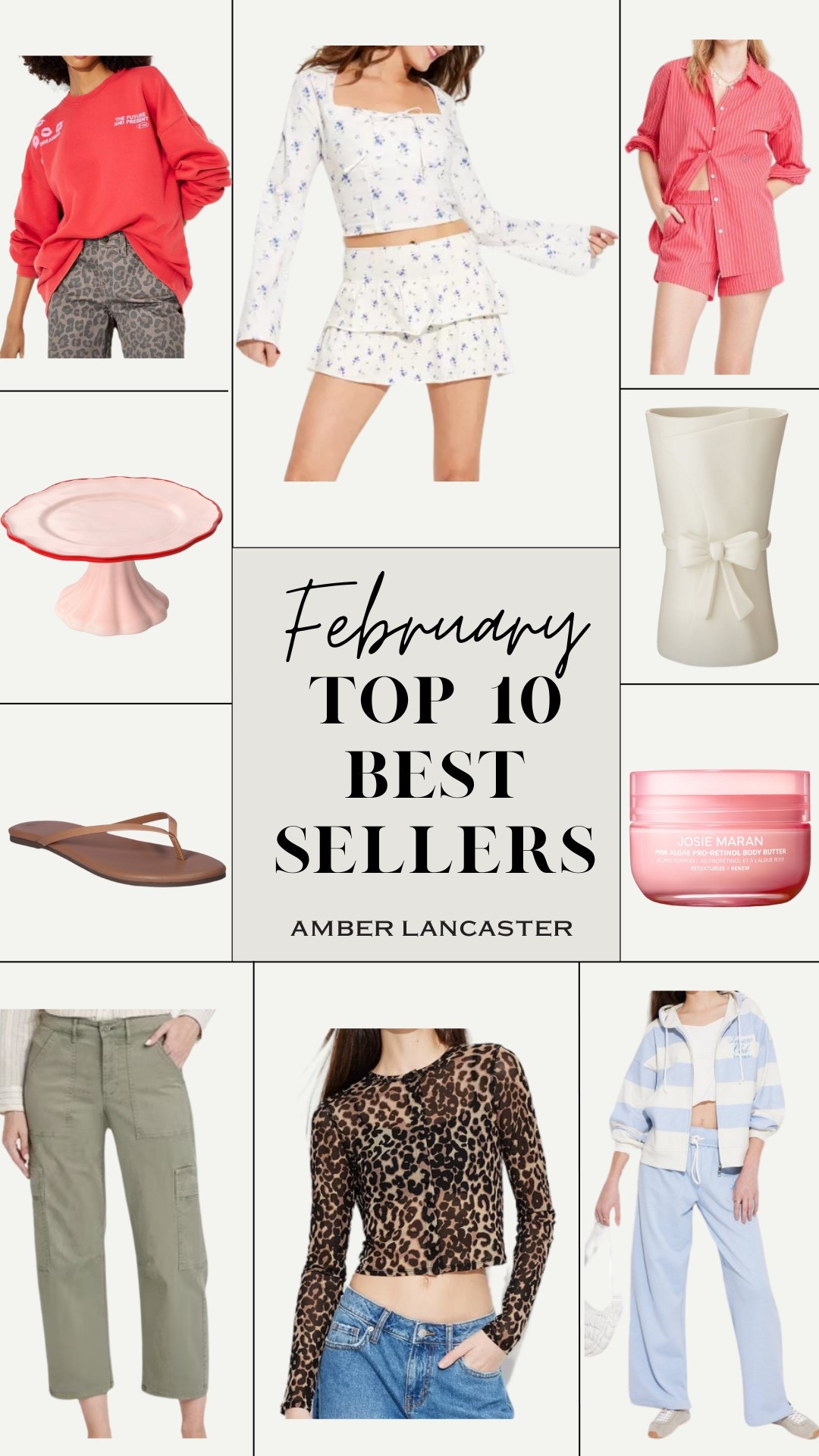February best sellers ❣️| 
best sellers, most loved, target, walmart, beauty, home, fashion, target fashion, sandals, skincare, matching sets, leopard top, spring. 

#LTKStyleTip #LTKHome #LTKSeasonal
