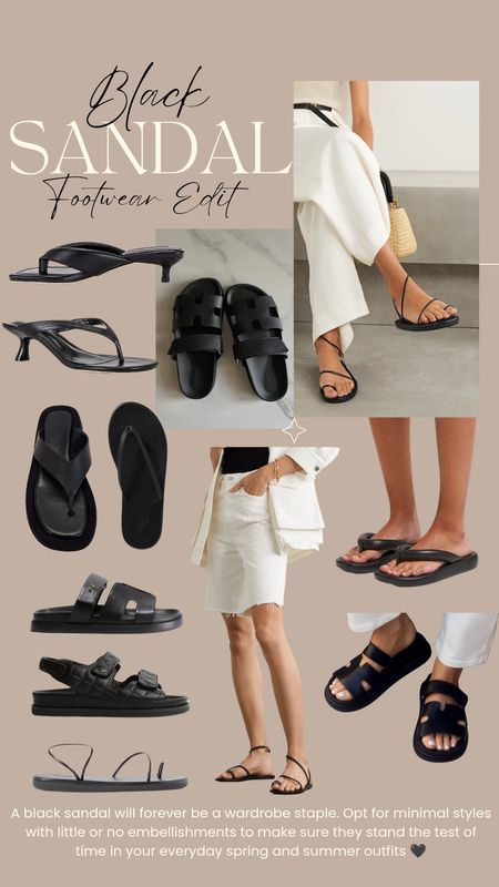 Black sandals shopping edit for spring /summer 🖤 

#LTKSeasonal #LTKfindsunder100 #LTKshoecrush