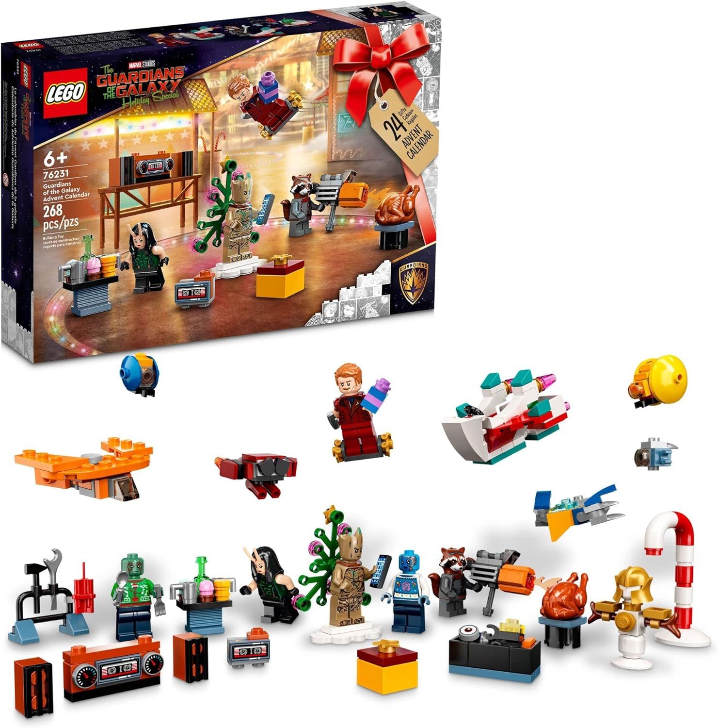 LEGO Marvel Studios’ Guardians of The Galaxy 2022 Advent Calendar 76231 Building Toy Set and Mi... | Amazon (US)