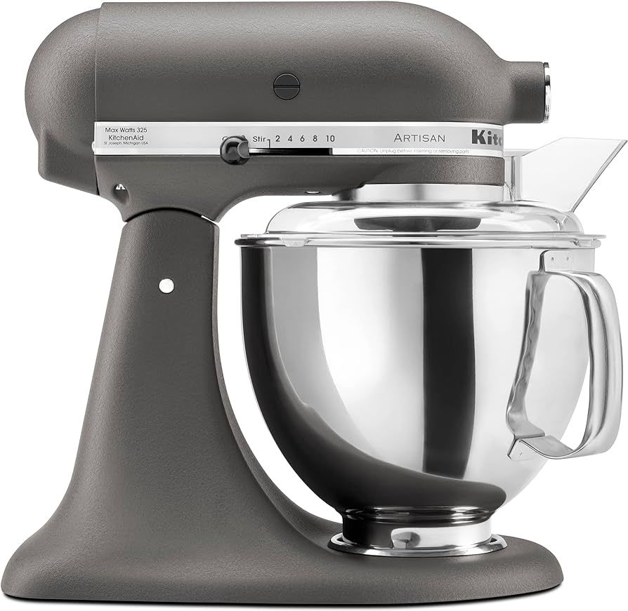 KitchenAid Artisan Series 5-Qt. Stand Mixer with Pouring Shield - Imperial Grey | Amazon (US)