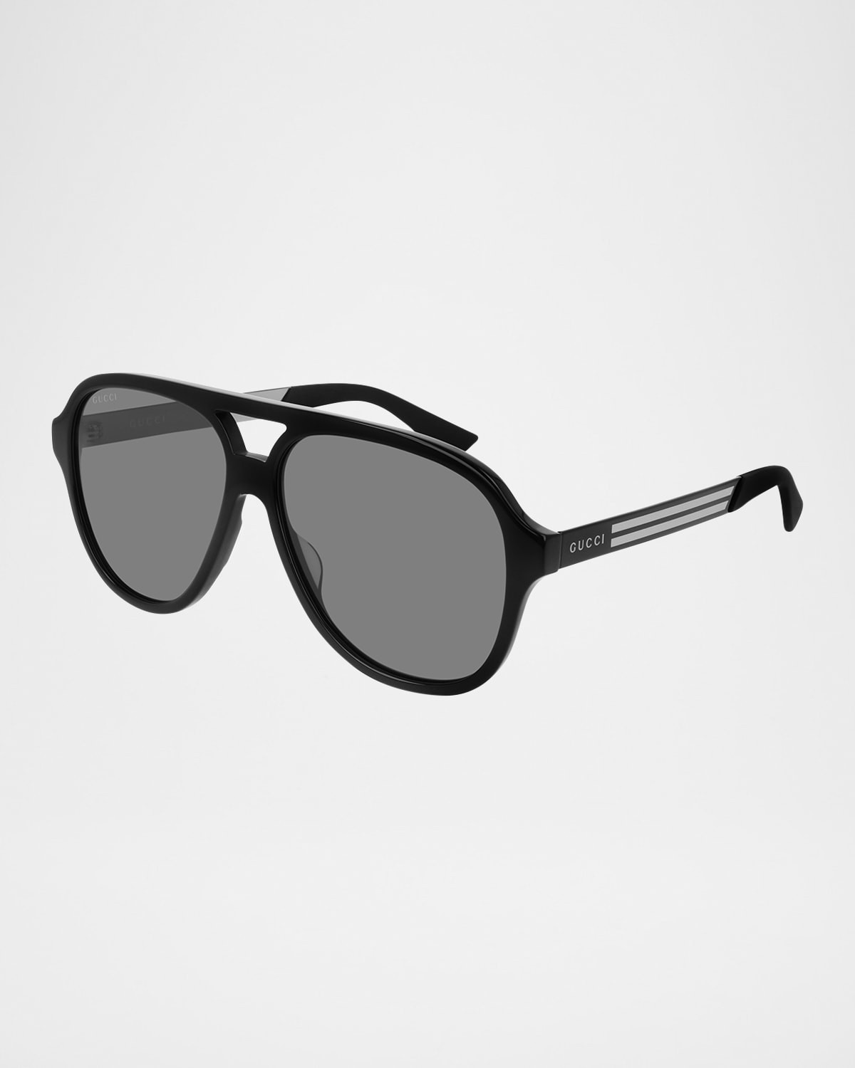 Men & apos;s Aviator Logo Sunglasses | Neiman Marcus