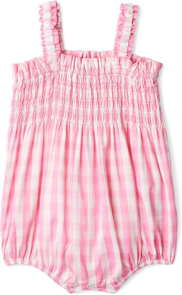 Amazon Essentials x Sofia Grainge Baby Girls' Woven Sleeveless Ruffle Romper | Amazon (US)