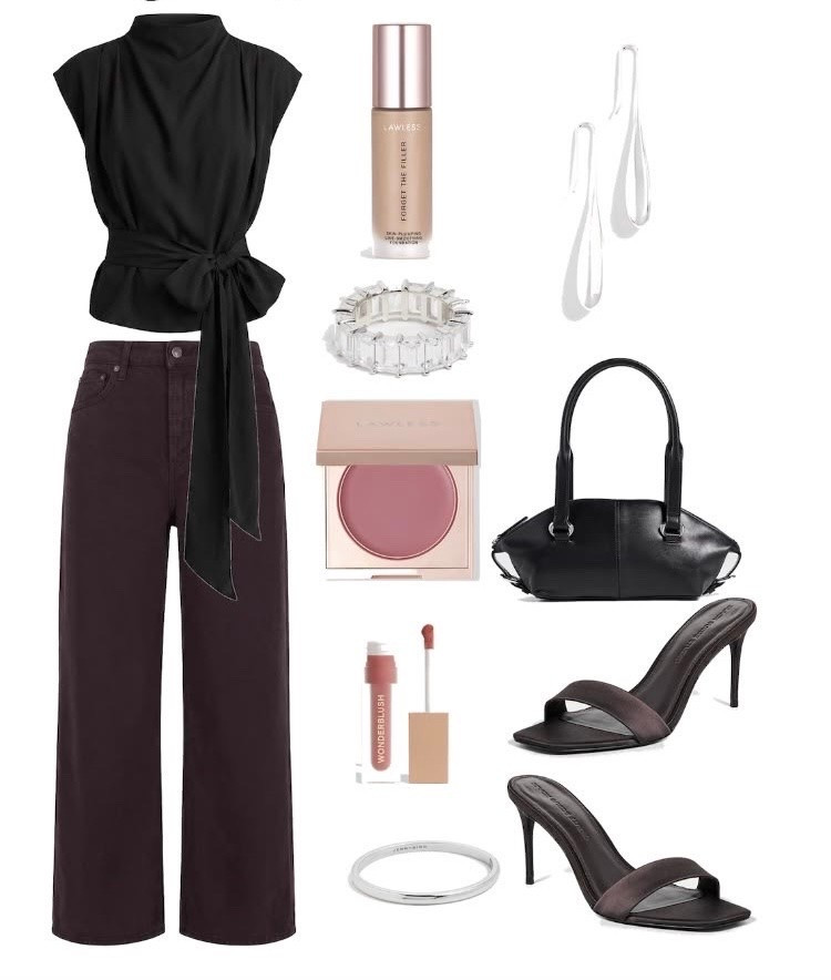 What to wear going into fall: tie-waist top, wide-leg trousers, and the accessories that pull it together 

 #LTKdayinmylife #LTKootd
