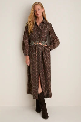 Hampden Harvest Pleated Lang Dress | Tuckernuck (US)