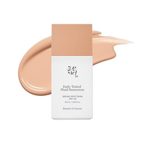 Beauty of Joseon Daily Tinted Fluid Sunscreen 12 Shades for Face Moisturizing Broad Spectrum SPF 40 Korean Skincare 50ml, 1.69 fl.oz #LP110 | Amazon (US)