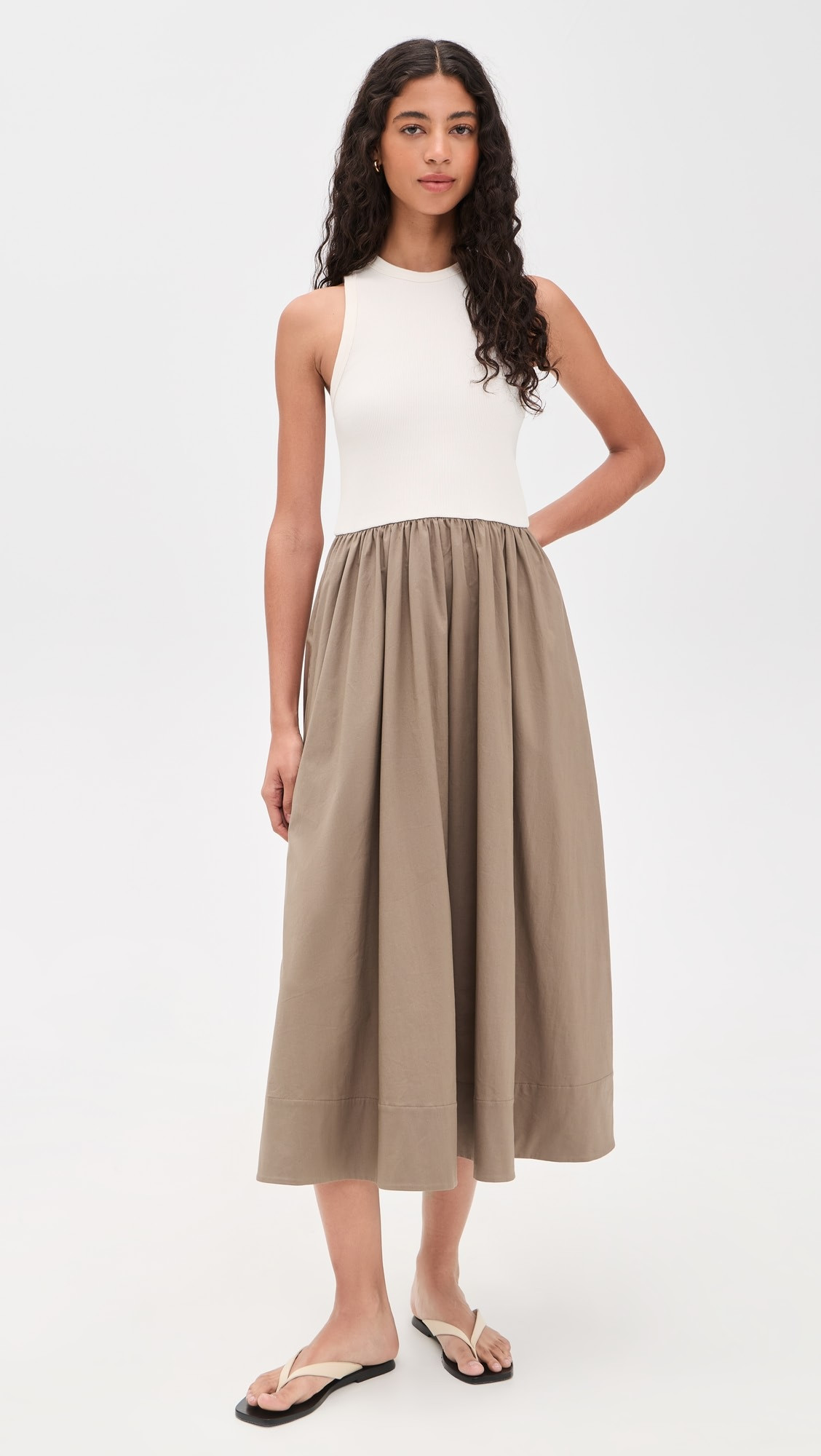 The RSVP Dress In Cream and Stone | Shopbop