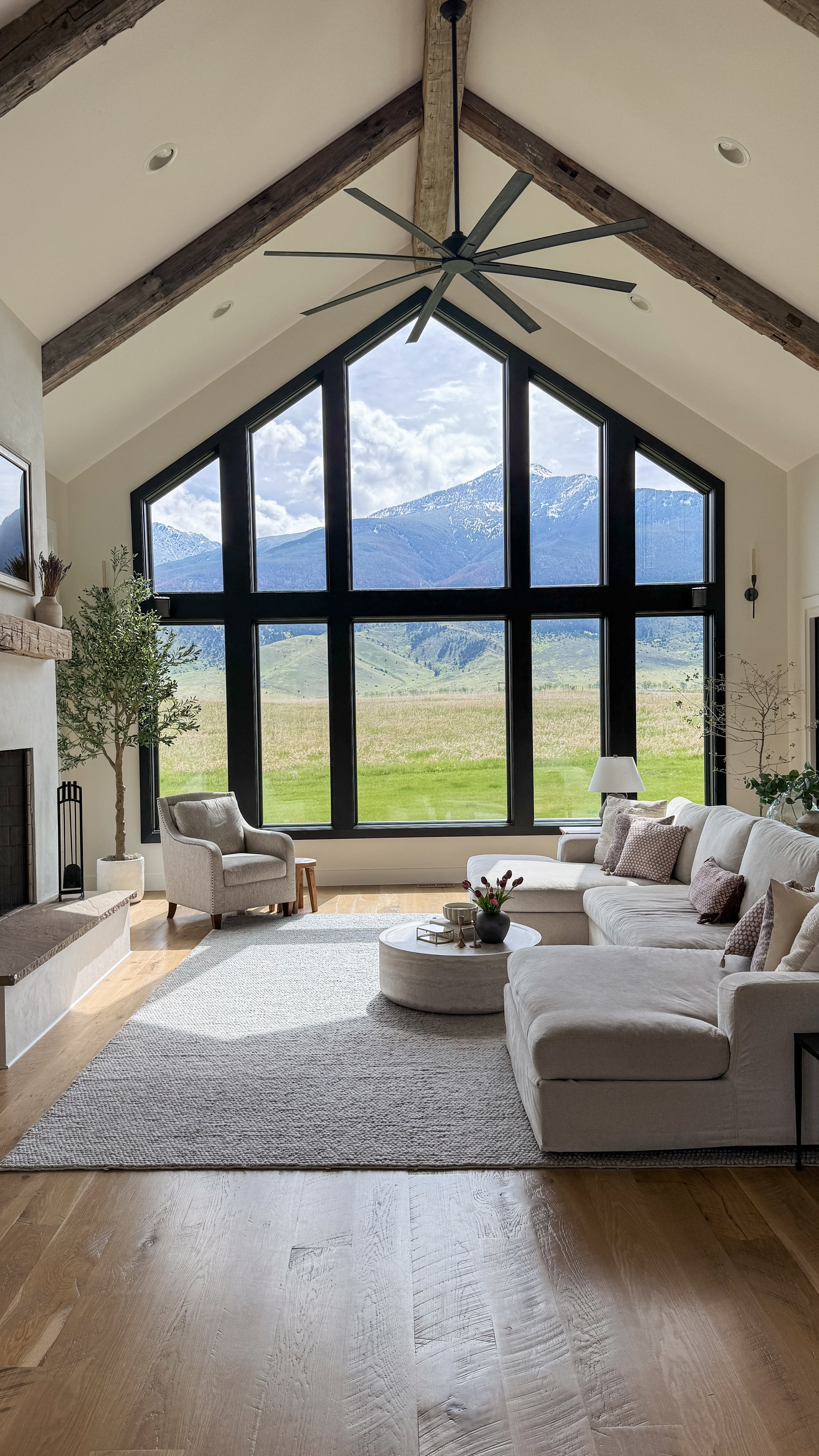 This room gets me every time. The natural light, the exposed beams, the mountain view this space is a dream to wake up to and unwind in. Cozy, open, and just the right amount of refined.

Follow my shop @rushtonhome on the @shop.LTK app to shop this post and get my exclusive app-only content! Don’t forget to turn on post notifications using the 🔔 to get first dibs! Follow @rushtonhome on Instagram and Pinterest for more home decor inspiration and affordable home finds! Are you looking for anything home related? You’re in the right place! At Rushton Home, I do: home decor, living room, bedroom, affordable, walmart, target, wayfair, new arrivals, winter decor, spring decor, fall decor, fall finds, summer decor, home decor refresh, studio mcgee x target, hearth and hand, magnolia, holiday decor, seasonal decor, dining room decor, bedroom decor, living room decor, affordable home decor, furniture, weekend deals, sale, on sale, pottery barn, kirklands, west elm, bench, foyer table, faux florals, rugs, couches, sofa, sectional, dresser, nightstand, night stand, end tables, lamps, art, wall art, etsy, pillows, blanket, interior design, interior styling, bedding, side tables, bed frame, tray, side table, throw pillows, look for less, designer dupe, budget decor, bar stools, counter stools, vase, ceramic pottery, budget, budget friendly, coffee table, dining chairs, cane, rattan, wood, white wash, rustic, arch, brass hardware, gold hardware, vintage, antique, european inspired, french country, back in stock, living room inspo 

 

#LTKStyleTip #LTKHome #LTKSaleAlert