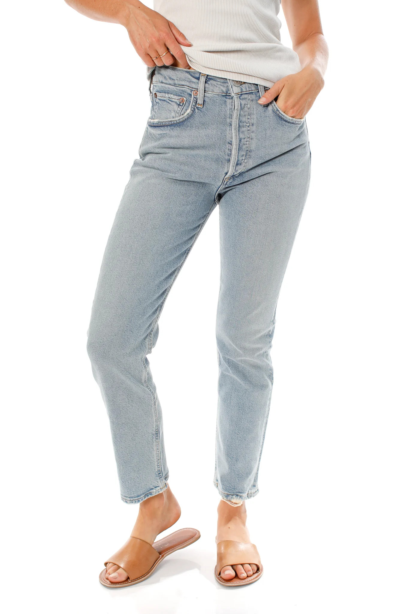 Riley High Rise Straight Crop Jeans | Shop Common Thread
