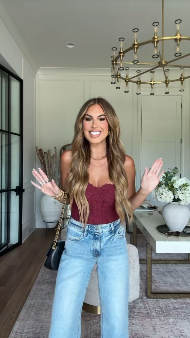 use code hollie40 for 40% off! wearing a small top and 27 in the jeans! 

 