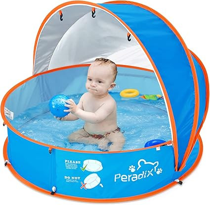 Peradix Paddling Pool for Kids & Pets Infant Ball Pit Tent, Baby Beach Tent, Toddler Wading Pool ... | Amazon (US)