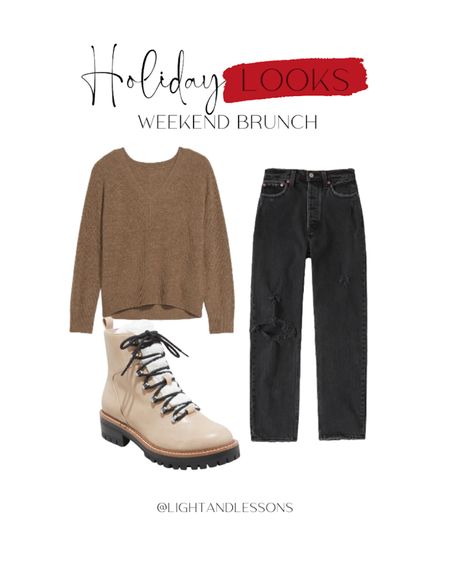 Holiday outfit for weekend brunch or a Christmas shopping day! 

Christmas outfit, holiday outfit, thanksgiving outfit, boots, sweater, dad jeans

#LTKunder50 #LTKHoliday #LTKGiftGuide