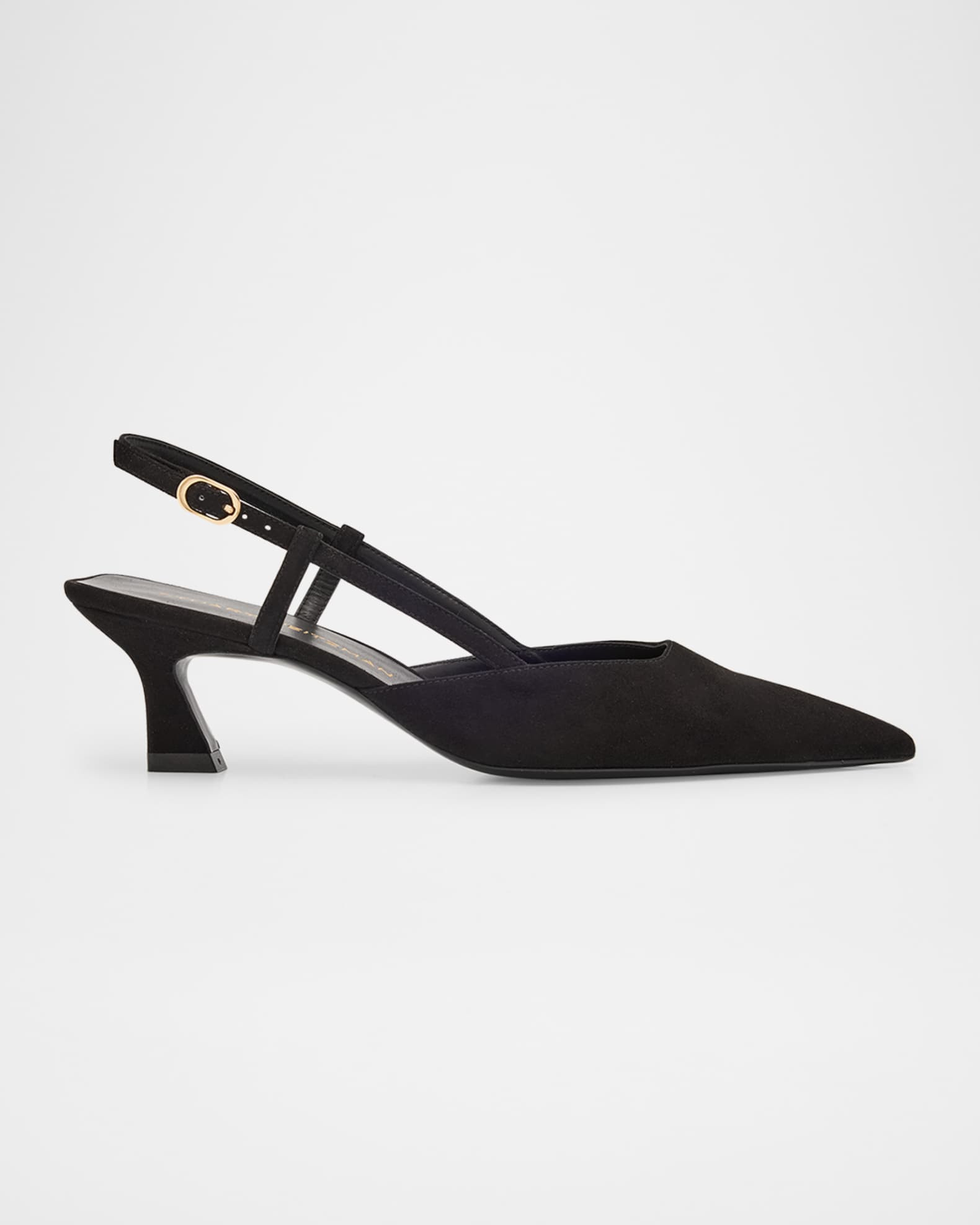 Vinnie Suede Kitten Slingback Pumps | Neiman Marcus