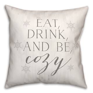 Eat Drink Be Cozy 18x18 Throw Pillow | Michaels Stores