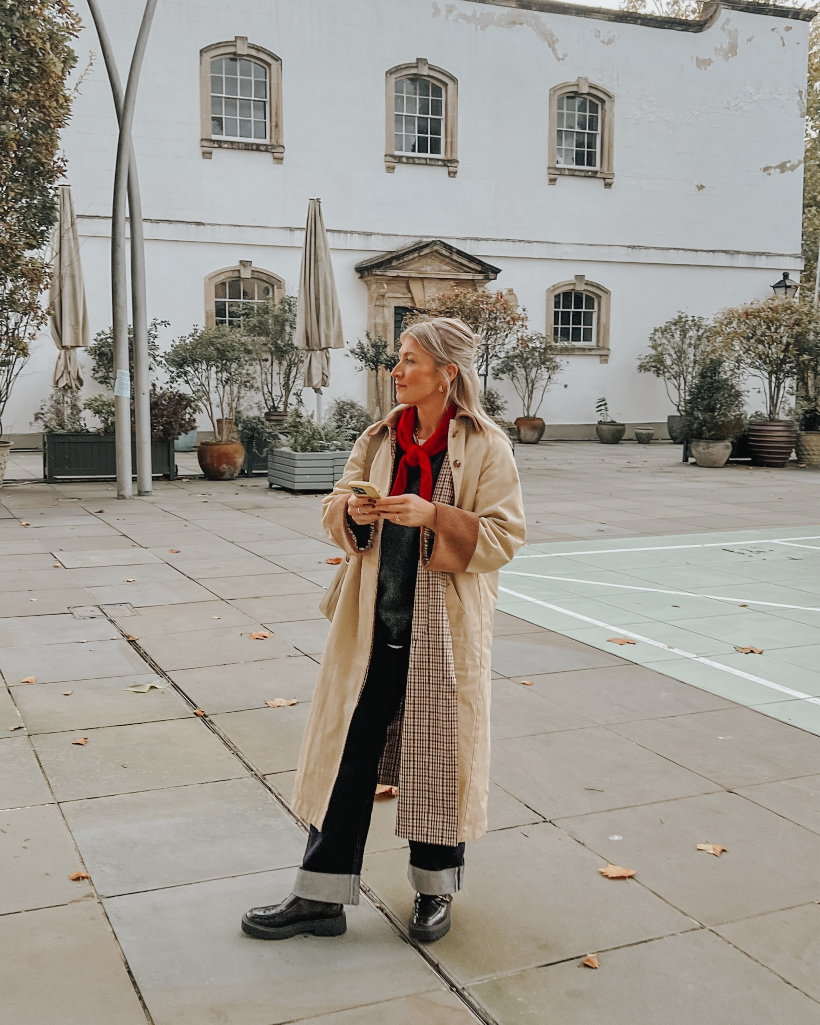 Autumn office outfit 🍂

Jeans - Walk In Wardrobe, size 10
Tshirt - Too Young For Sushi, size M
Alpaca jumper - Arket, size M
Neck scarf - TBCo
Jewellery - Carrie Elizabeth 
Loafers - Sam Edelman via The Outnet, sized down half a size
Trench coat - Aligne, size 10
Socks - ASOS

Autumn outfit, work outfit, work wear, autumn layering, knitwear, office style

#LTKautumn #LTKstyletip #LTKuk