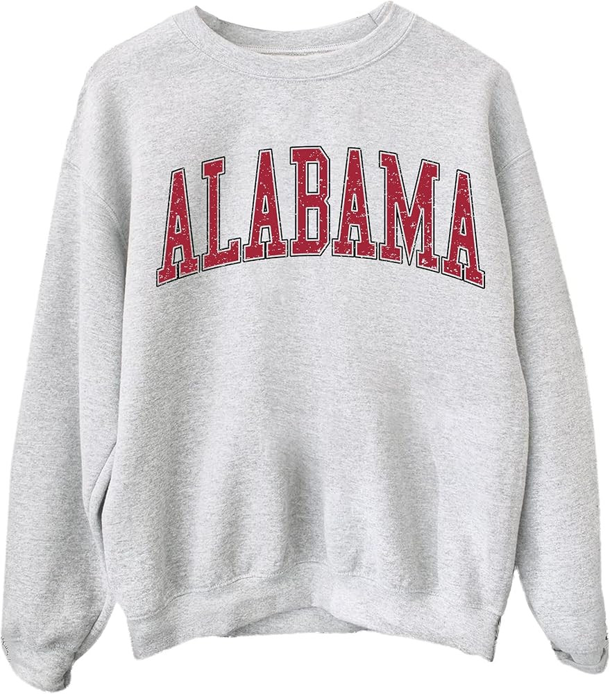 Munla Alabama Crewneck Sweatshirt - Bama Sweatshirt, Vintage Alabama State Sweater | Amazon (US)