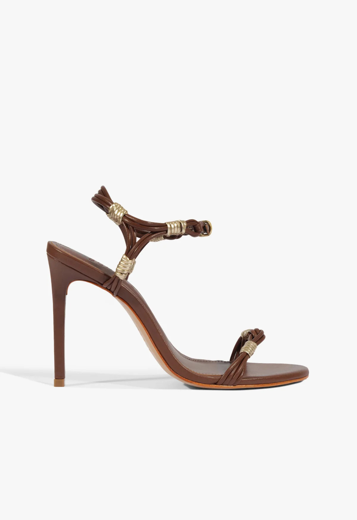 Nara Brown High Stiletto Heel Sandal | Schutz (US)