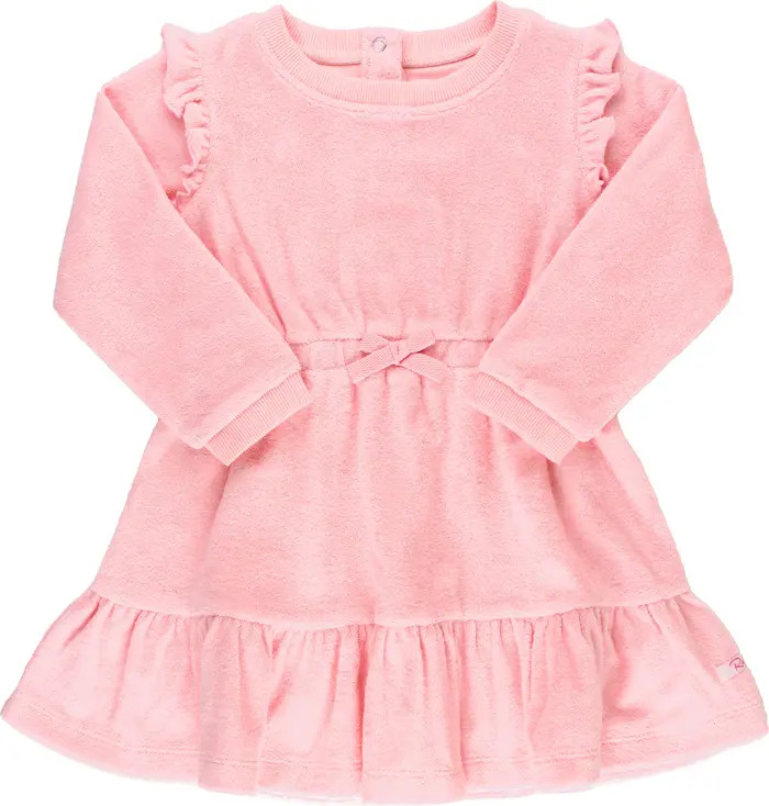 RuffleButts Terry Long Sleeve Dress | Nordstrom | Nordstrom