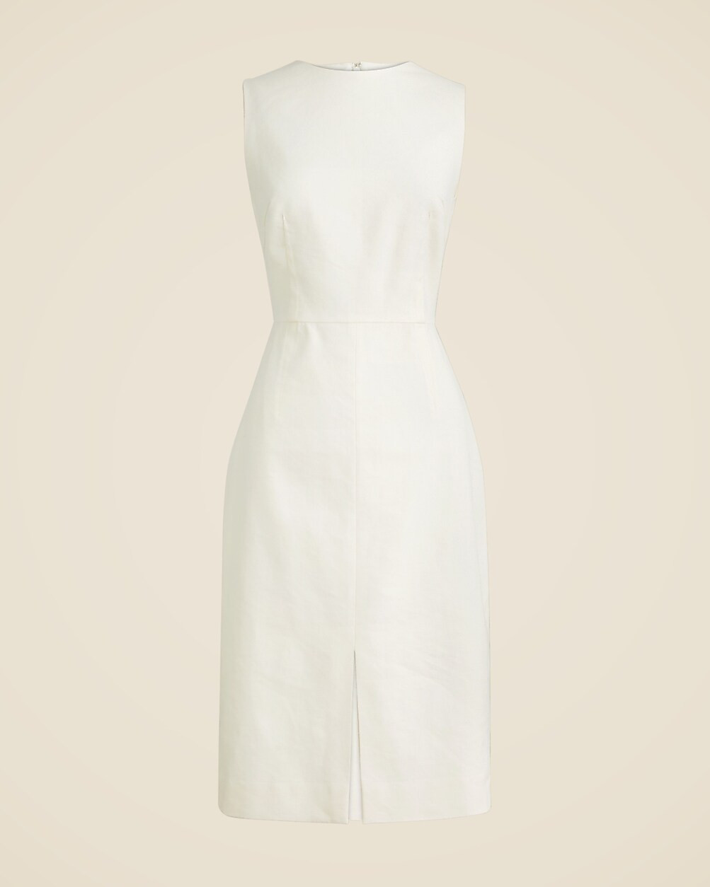 Tall high-neck sheath dress in stretch linen blend | J. Crew US
