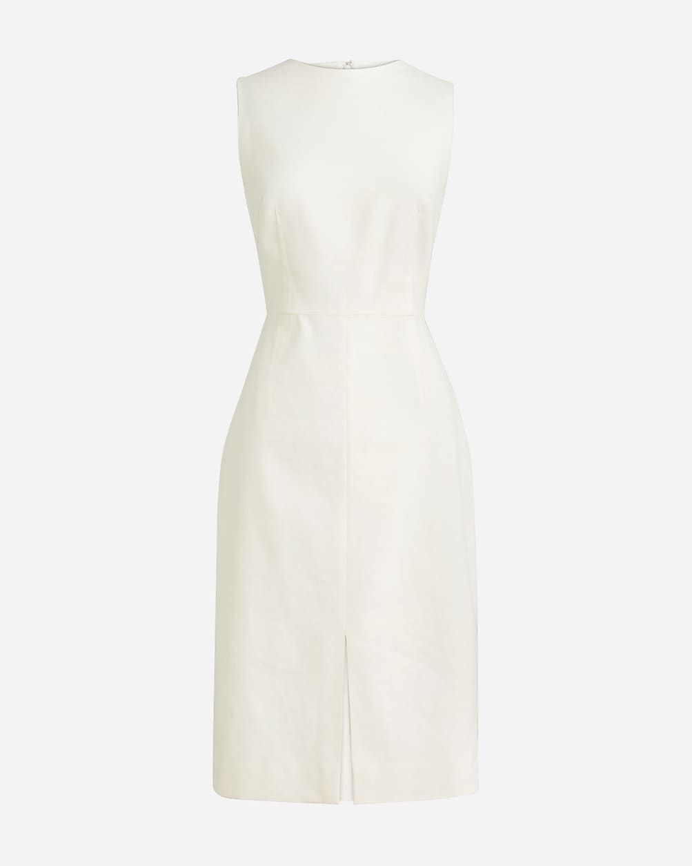 High-neck sheath dress in stretch linen blend | J.Crew US