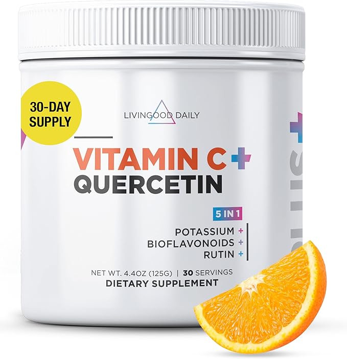 Livingood Daily High Dose Vitamin C Powder Supplement, 2,600 MG Ascorbic Acid Powder Supports Imm... | Amazon (US)