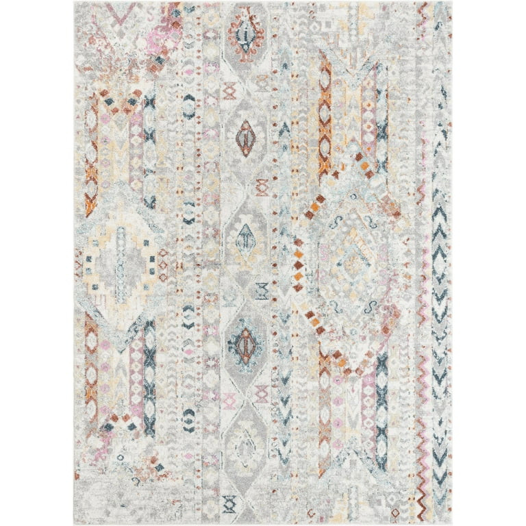 Well Woven Rodeo Otero Vintage Boho Aztec Ivory 3'11" x 5'3" Accent Area Rug | Walmart (US)