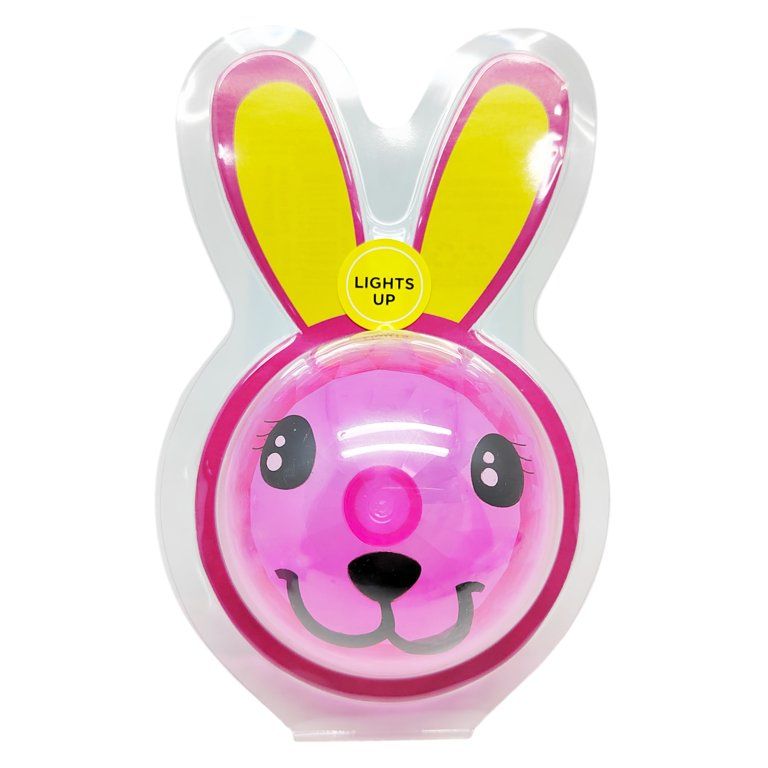 WAY TO CELEBRATE! Easter Light Up Bunny Ball Pink | Walmart (US)